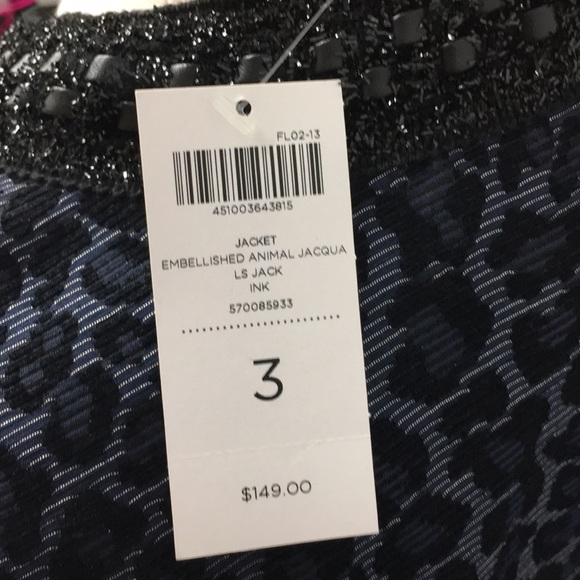 Chico’s animal print jacket - Picture 3 of 4